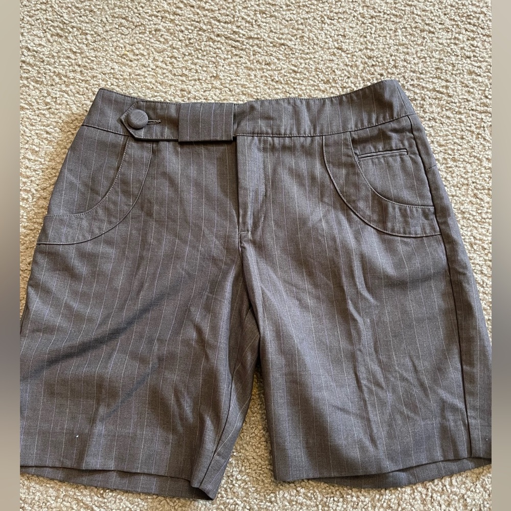 Lux pinstripe shorts